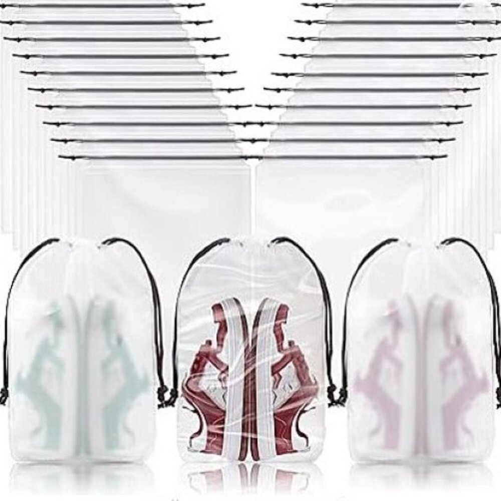 20ct Clear, Bags for Travel, Shoes, Storage, Daily Use, 11.8in X 15.7in, NWOT